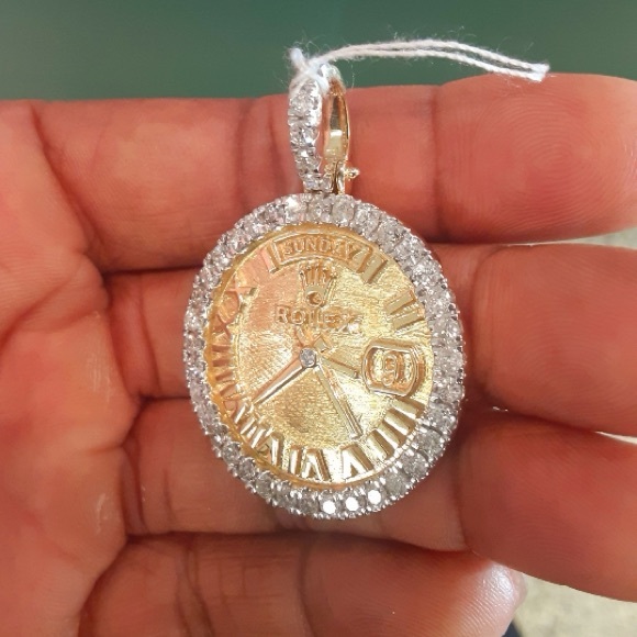 Solid Gold Rolex Pendant - Picture 5 of 6